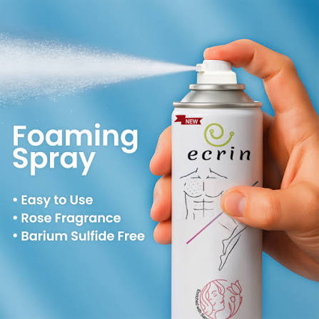 ECRIN Hair Removal Foaming Spray - Advance Formula with Refreshing Fragrance Spray For Men And Women hair removal spray