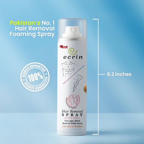 ECRIN Hair Removal Foaming Spray - Advance Formula with Refreshing Fragrance Spray For Men And Women hair removal spray