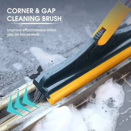 2 in 1 Bathroom Tiles Window Floor Cleaning Brush with 120° Rotatable Head, Multipurpose Bathroom Floor Cleaning Brush,Floor Brush Scrubber with Long Handle