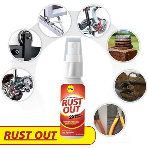 Rust out Rust Remover Spray Anti Rust Spray For All Metals Tools