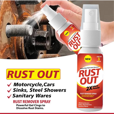 Rust out Rust Remover Spray Anti Rust Spray For All Metals Tools