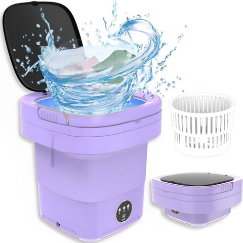 Mini Folding Washing Machine – Portable Clothes Washer for Travel, Hostel & Home Use